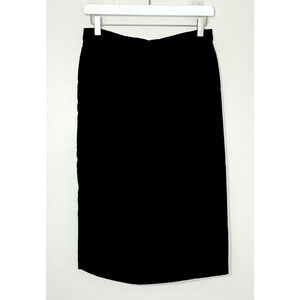 Vtg Evenings By Raul Blanco Velvet Pencil Skirt Black Whimsigoth USA, 10